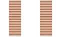 Safavieh Courtyard Terracotta and Beige 2'3" x 12' Sisal Weave Runner Area Rug
